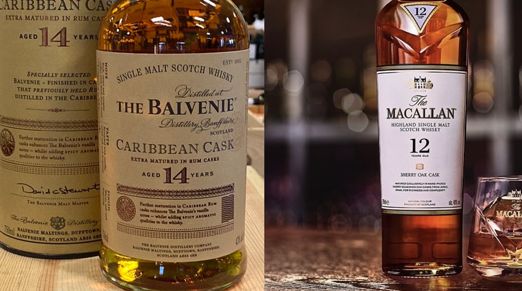balvenie 14 caribbean cask vs macallan 12 – hai phong cach mot lua chon