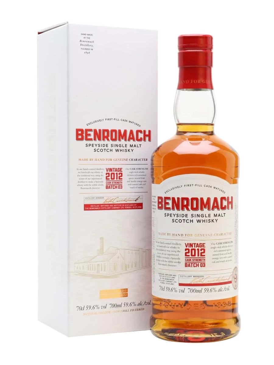 Benromach Cask strength 2012 Batch 3 (5020613093430)