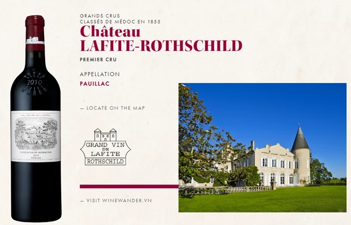 chateau lafite rothschild – bieu tuong thanh lich cua bordeaux va chuan muc cua ruou vang the gioi