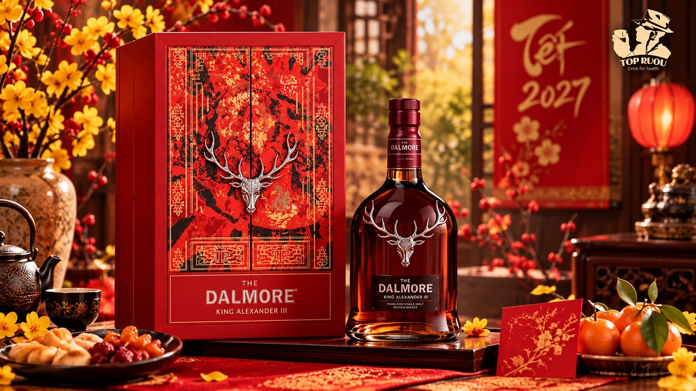 the dalmore king alexander iii – khi di san hoang gia scotland gap nghe thuat cung dinh hue trong hop qua tet 2027