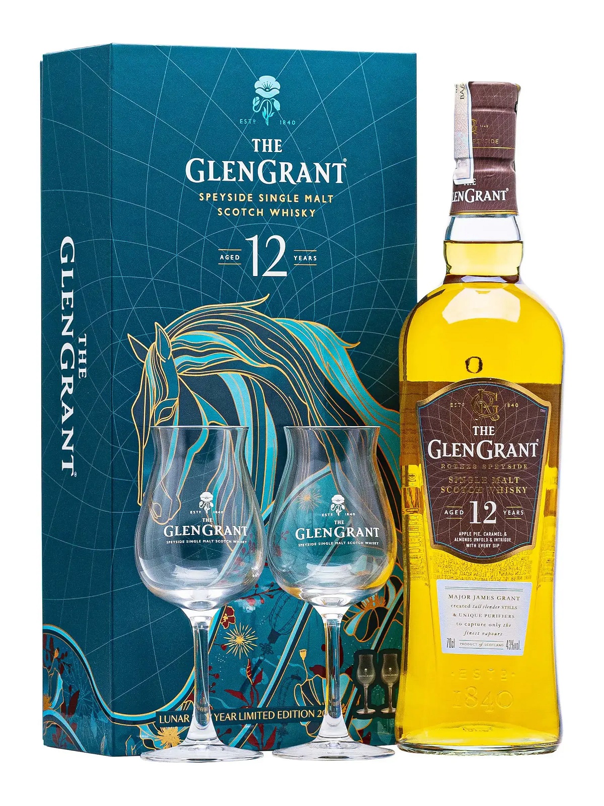 Glen Grant 12 Year Old – Hộp Quà Tết 2026 Phiên Bản Speyside Thanh Nhẹ