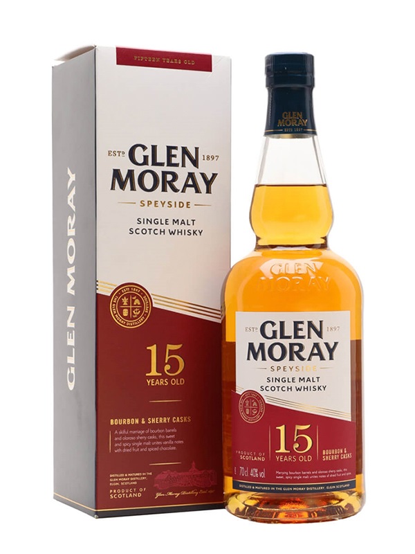 Glen Moray 15 Year Old – Single Malt Whisky vùng Speyside