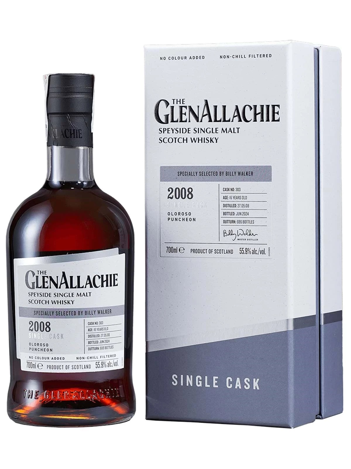 Glenallachie 2008 Oloroso Hogshead Cask no. 7690
