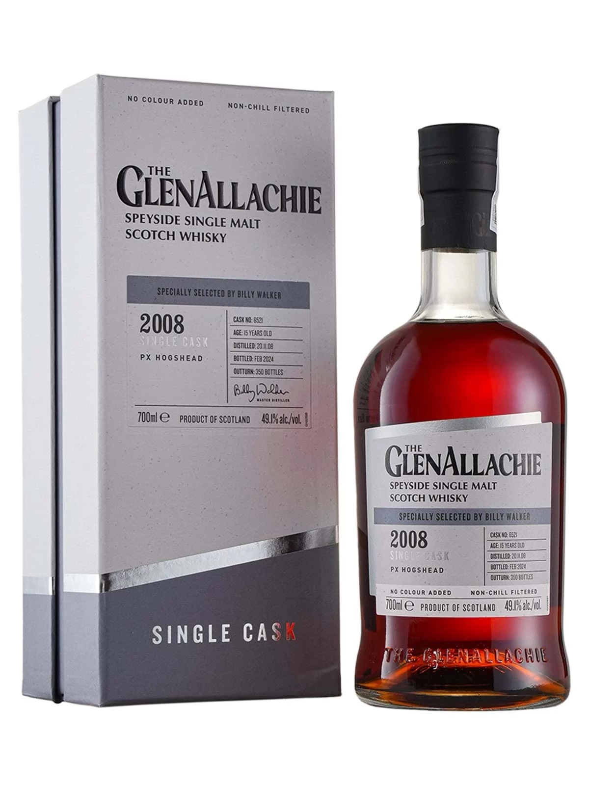 The GlenAllachie 2008 PX Hogshead Cask No. 6521