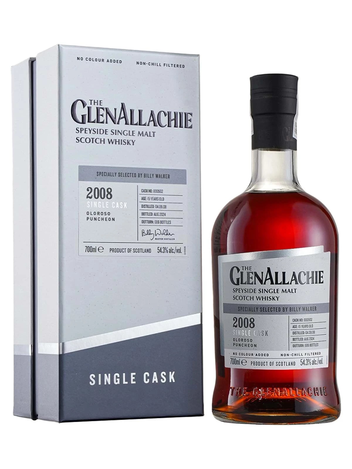 The GlenAllachie 2008 Oloroso Puncheon Cask No. 800502