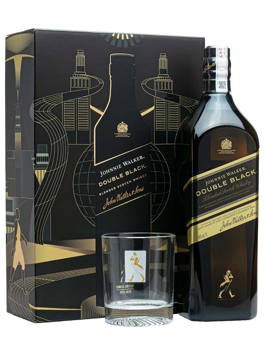 Hộp quà tết 2025 Johnnie Walker Double Black 1000ml (5000267112077)