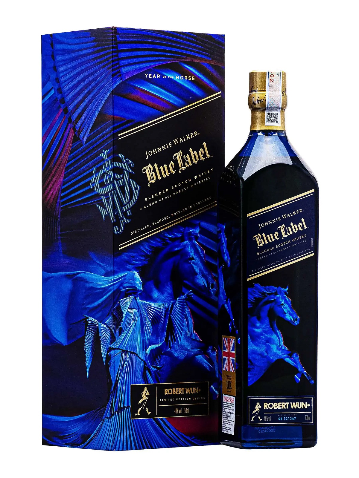 Johnnie Walker Blue Label Year of the Horse 2026 – Hộp Quà Tết Phiên Bản Giới Hạn
