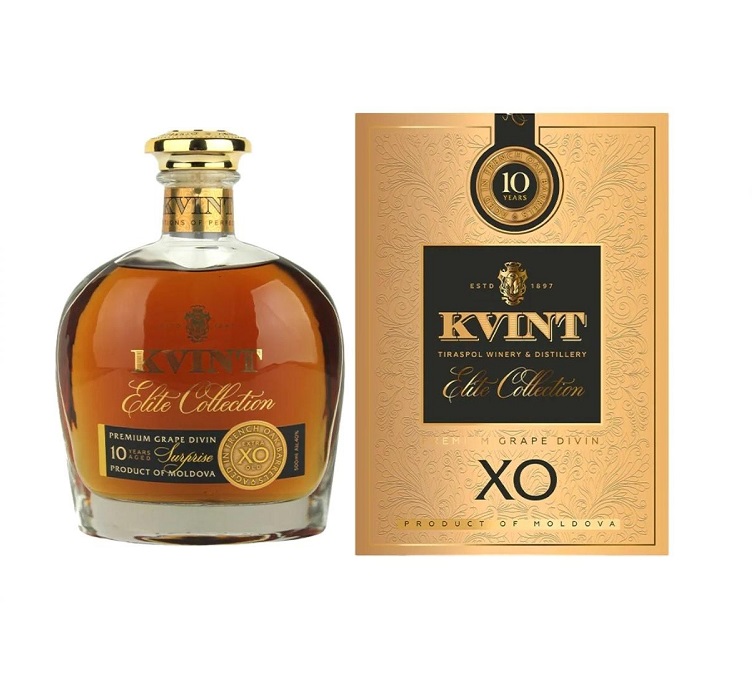 KVINT XO 10 – Brandy Moldova 10 năm ủ (700ml, 40%)