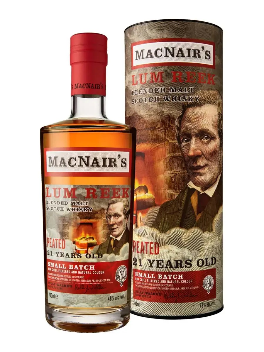 MacNair’s Lum Reek Peated 21 – blended malt whisky 21 năm tuổi với phong cách khói nhẹ, trưởng thành và cân bằng
