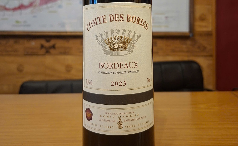 Comte des Bories 2023 – Vang đỏ Bordeaux dễ tiếp cận trong tầm giá dưới 500.000 đồng