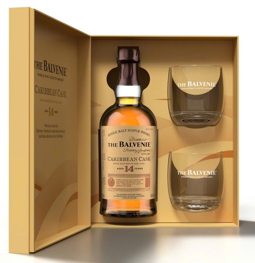 Hộp quà tết 2025 Balvenie 14 Caribbean Cask (5010327524566)