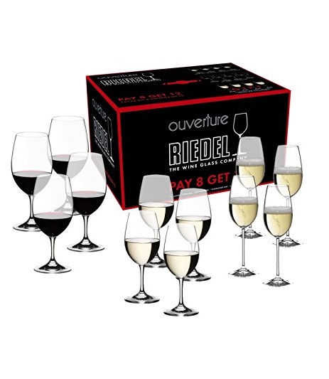 Ly Vang Riedel Ouverture - Set of 12 Champagne & Red & White