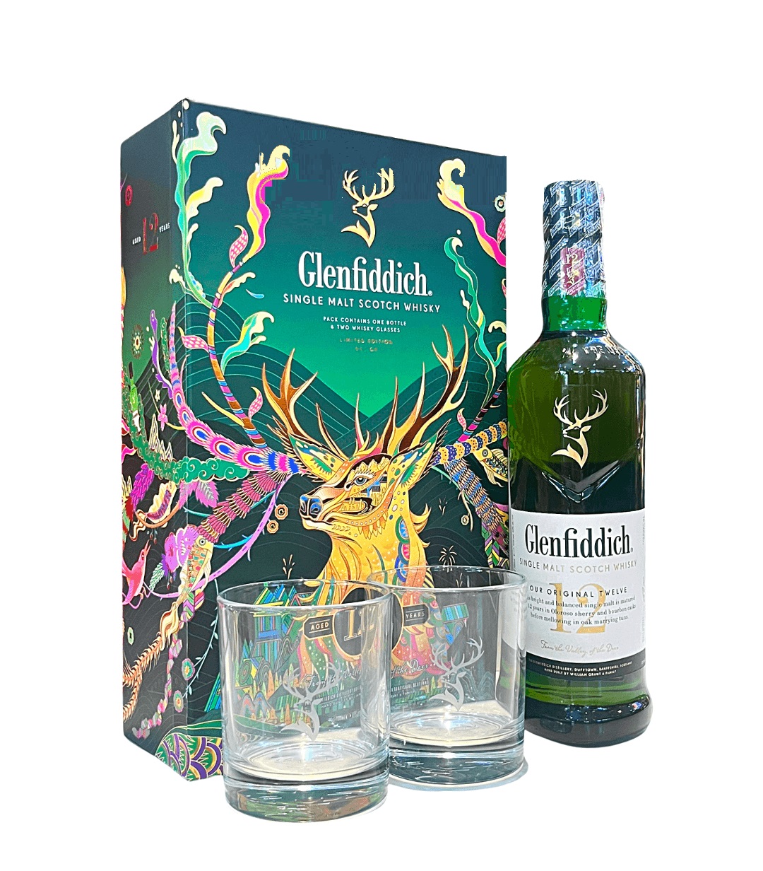 Glenfiddich 12 - Bộ Rượu Tết 2023