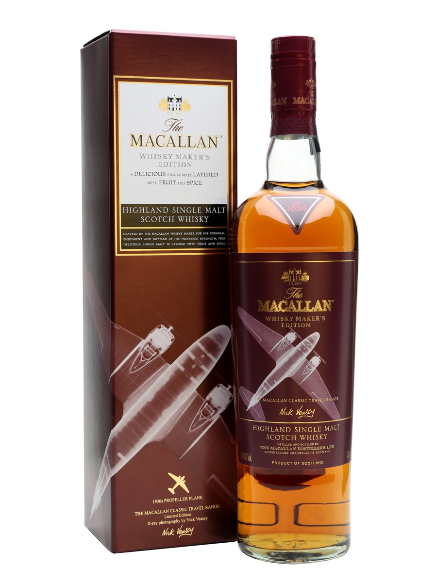 Whisky Macallan Markers Edition 1930s Propeller Plane