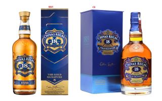 chivas regal 18 – su chuyen minh trong dien mao mau moi va mau cu